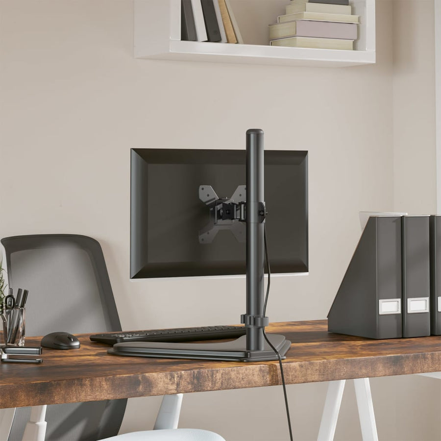 Monitorbeugel VESA 75/100 mm zwart staal Enkel (zonder arm)