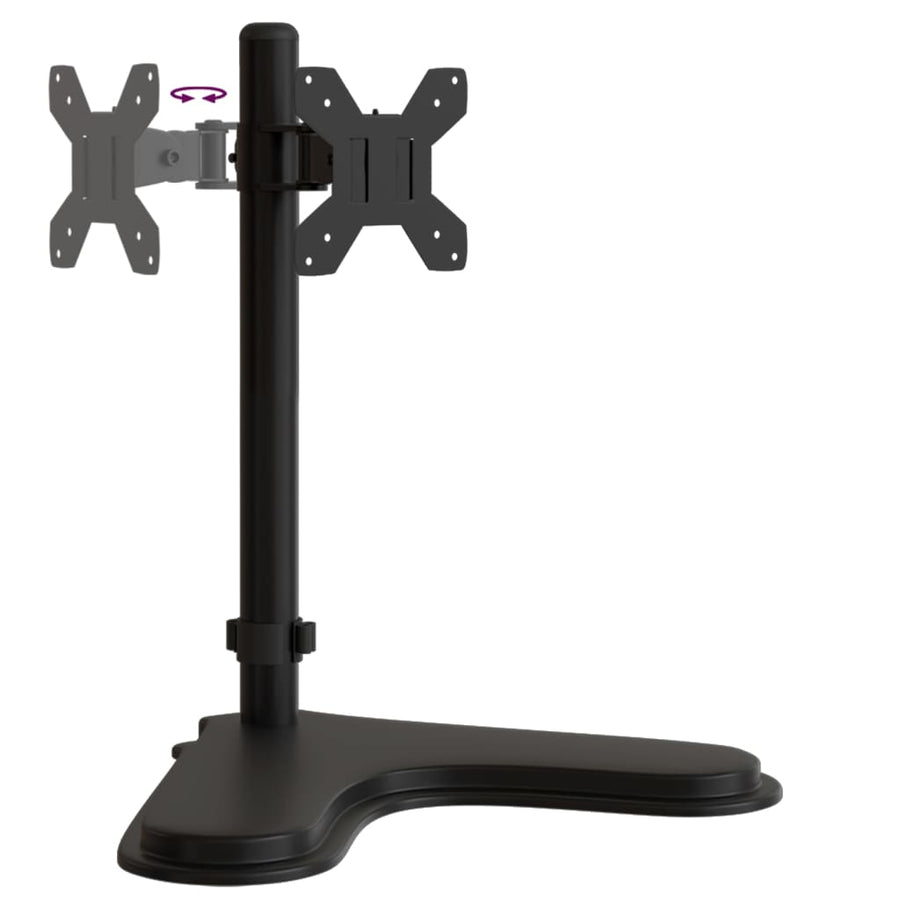 Monitorbeugel VESA 75/100 mm zwart staal Enkel (zonder arm)