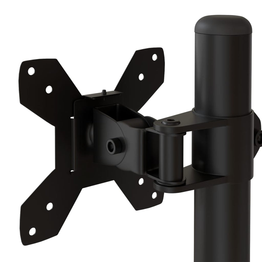 Monitorbeugel VESA 75/100 mm zwart staal Enkel (zonder arm)