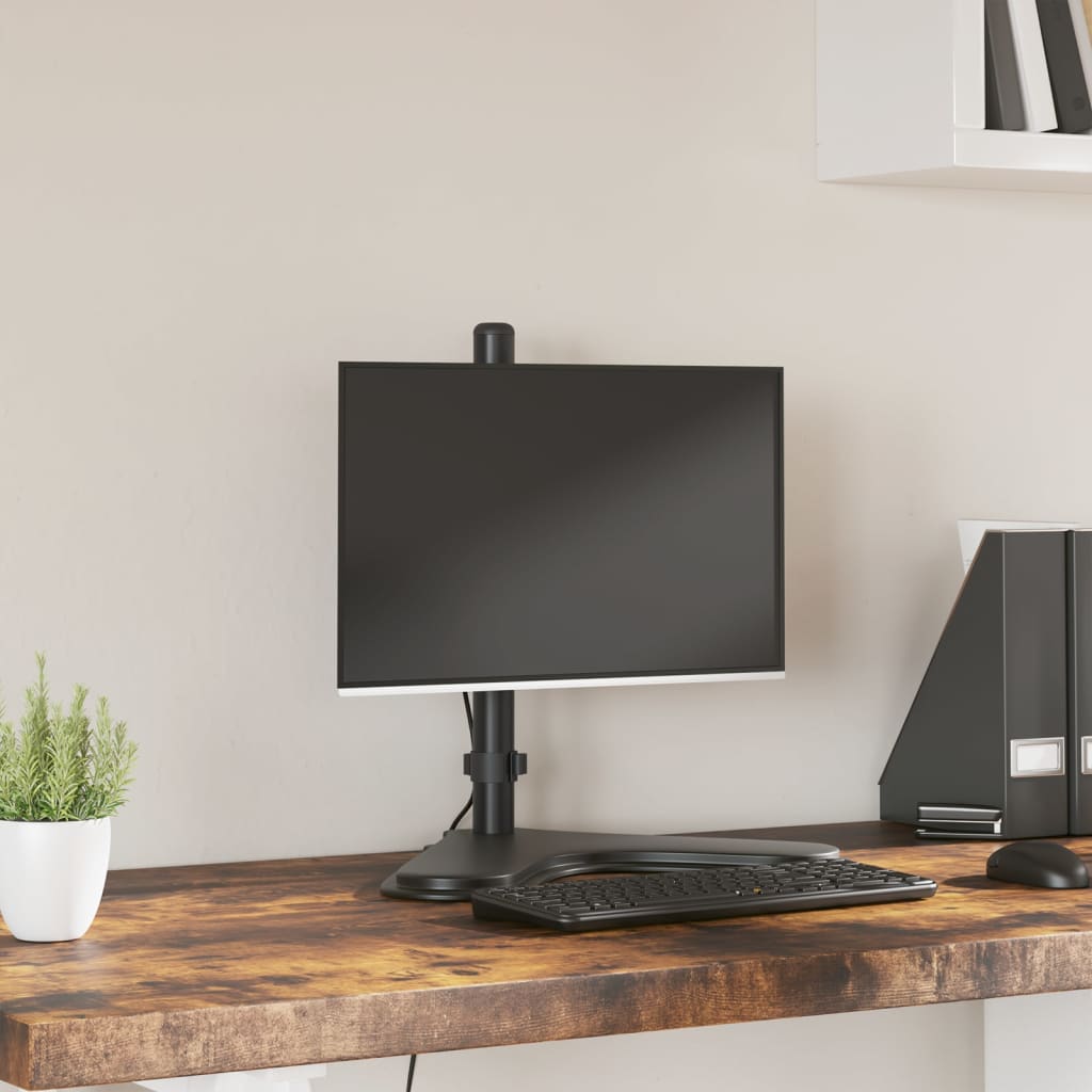 Monitorbeugel VESA 75/100 mm zwart staal Enkel (zonder arm)