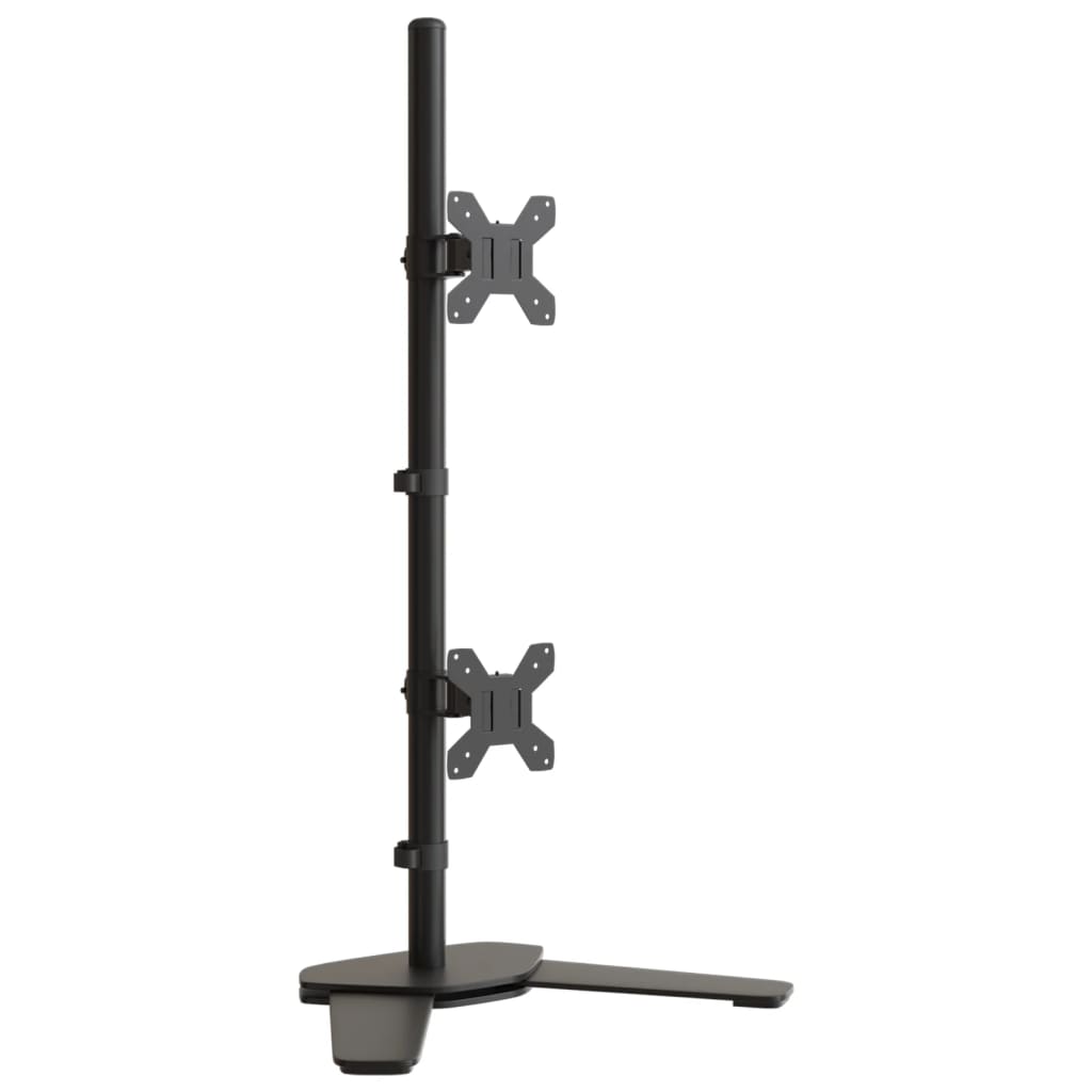 Monitorstandaard dubbel VESA 75/100 mm staal zwart Dubbel (zonder arm)