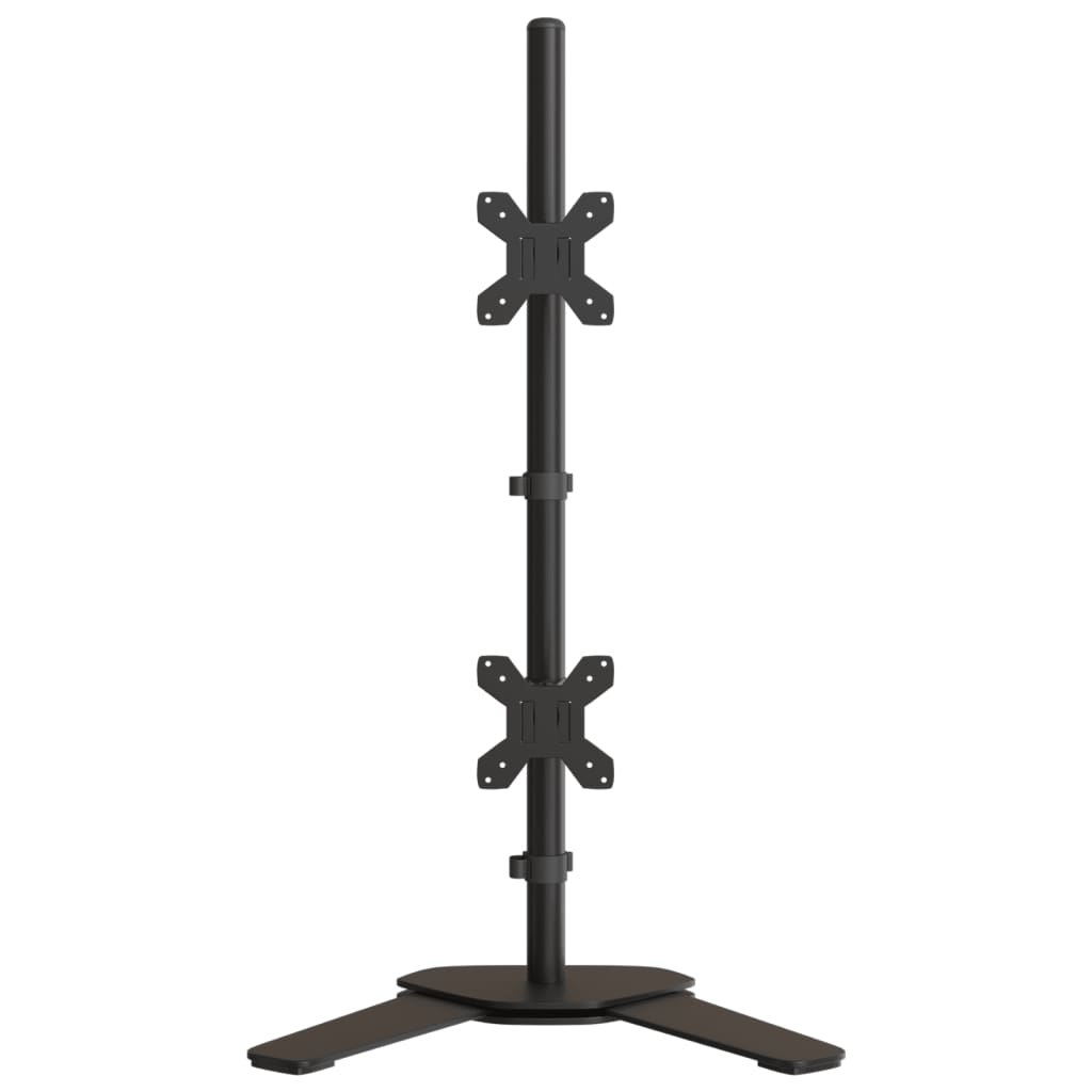 Monitorstandaard dubbel VESA 75/100 mm staal zwart Dubbel (zonder arm)
