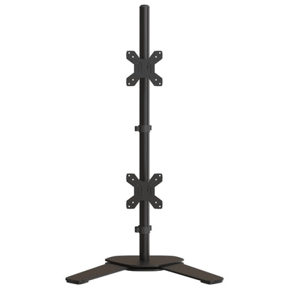 Monitorstandaard dubbel VESA 75/100 mm staal zwart Dubbel (zonder arm)