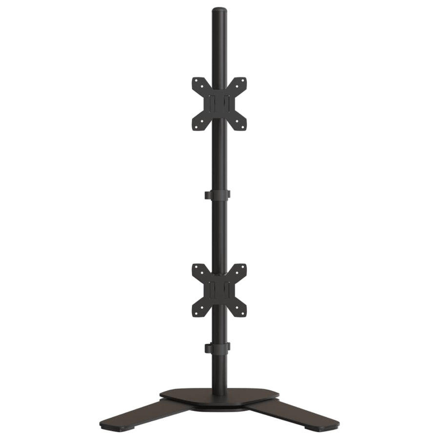Monitorstandaard dubbel VESA 75/100 mm staal zwart Dubbel (zonder arm)