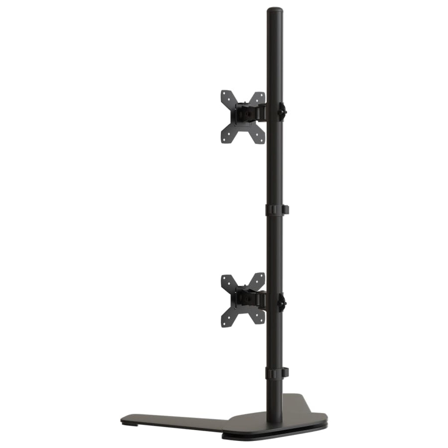 Monitorstandaard dubbel VESA 75/100 mm staal zwart Dubbel (zonder arm)