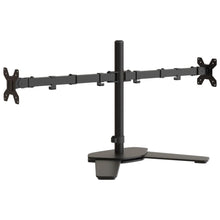 Monitorstandaard dubbel VESA 75/100 mm staal zwart