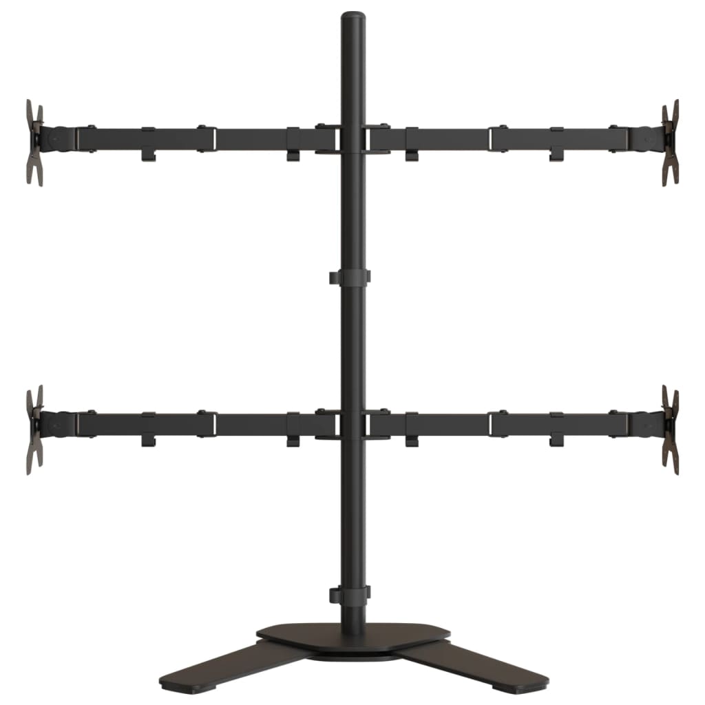 Monitorbeugel Vesa 75/100 Mm Zwart Staal quad