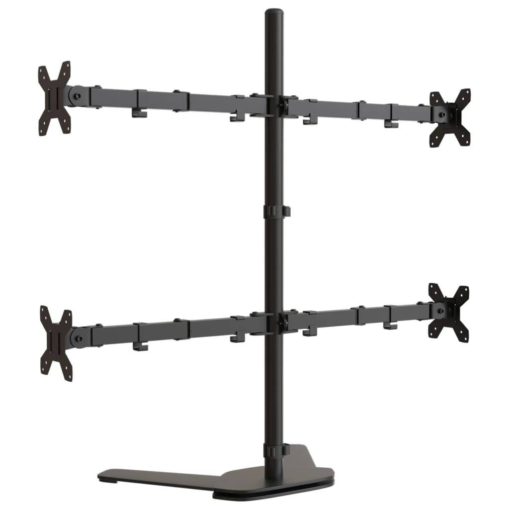 Monitorbeugel Vesa 75/100 Mm Zwart Staal quad