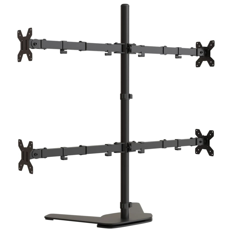 Monitorbeugel Vesa 75/100 Mm Zwart Staal quad