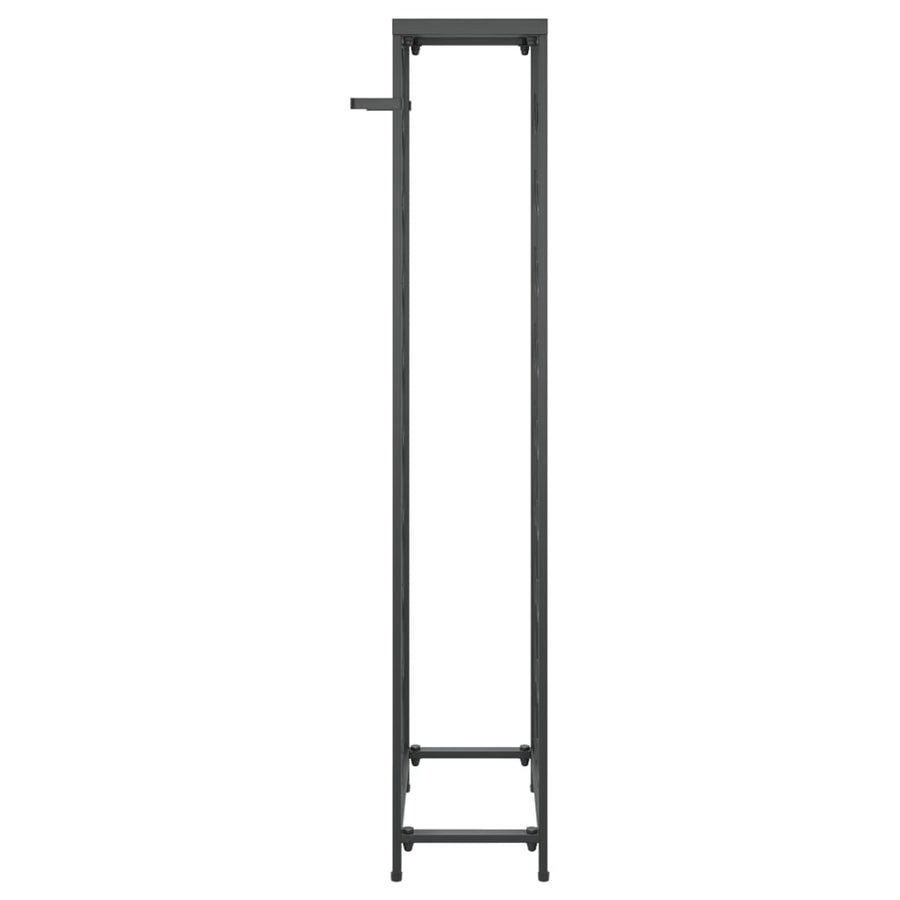 Wijnrek Voor 27 Flessen Smeedijzer Zwart 34 x 18 x 100 cm