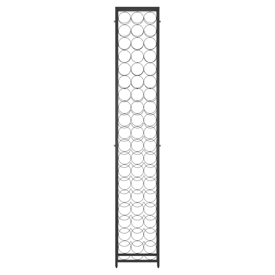 Wijnrek Voor 57 Flessen 34X8X200 Cm Smeedijzer Zwart 1 34 x 18 x 200 cm