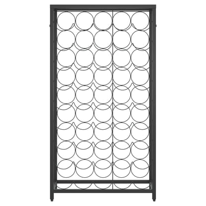 Wijnrek Voor 45 Flessen Smeedijzer Zwart 54 x 18 x 100 cm