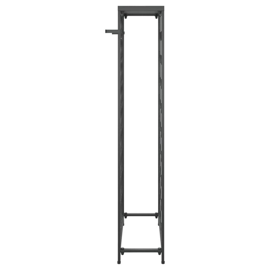Wijnrek Voor 45 Flessen Smeedijzer Zwart 54 x 18 x 100 cm