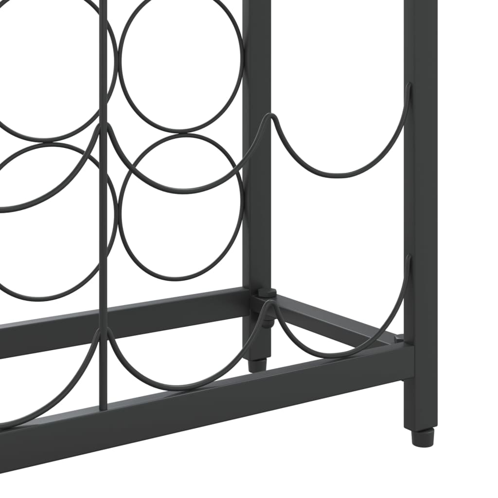 Wijnrek Voor 45 Flessen Smeedijzer Zwart 54 x 18 x 100 cm