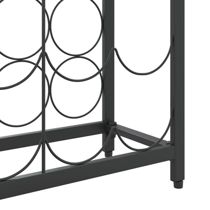 Wijnrek Voor 45 Flessen Smeedijzer Zwart 54 x 18 x 100 cm