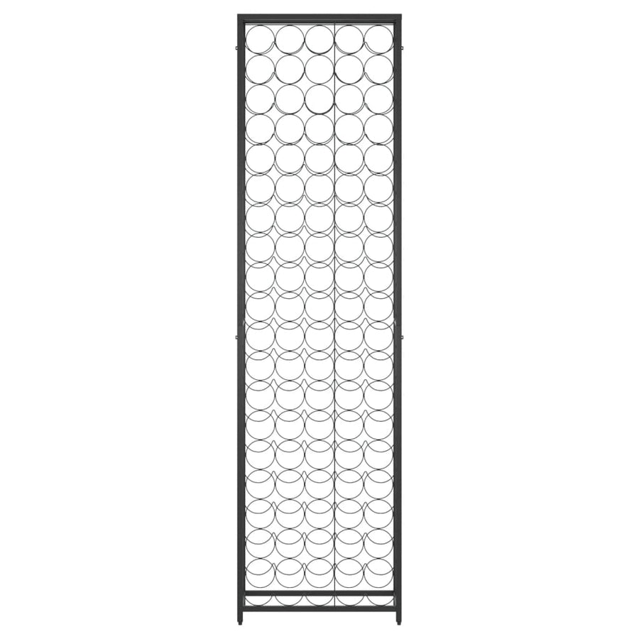 Wijnrek Voor 95 Flessen 54X18X200 Cm Smeedijzer Zwart 54 x 18 x 200 cm