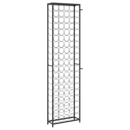 Wijnrek Voor 95 Flessen 54X18X200 Cm Smeedijzer Zwart 54 x 18 x 200 cm