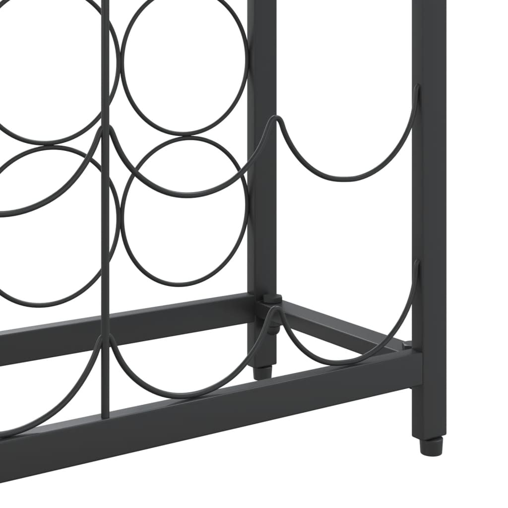 Wijnrek Voor 95 Flessen 54X18X200 Cm Smeedijzer Zwart 54 x 18 x 200 cm