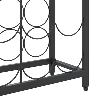 Wijnrek Voor 95 Flessen 54X18X200 Cm Smeedijzer Zwart 54 x 18 x 200 cm