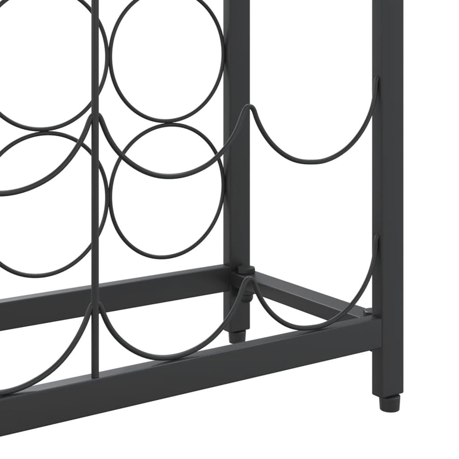 Wijnrek Voor 95 Flessen 54X18X200 Cm Smeedijzer Zwart 54 x 18 x 200 cm
