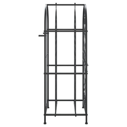 Wijnrek Voor 33 Flessen Smeedijzer Zwart 45 x 36 x 100 cm