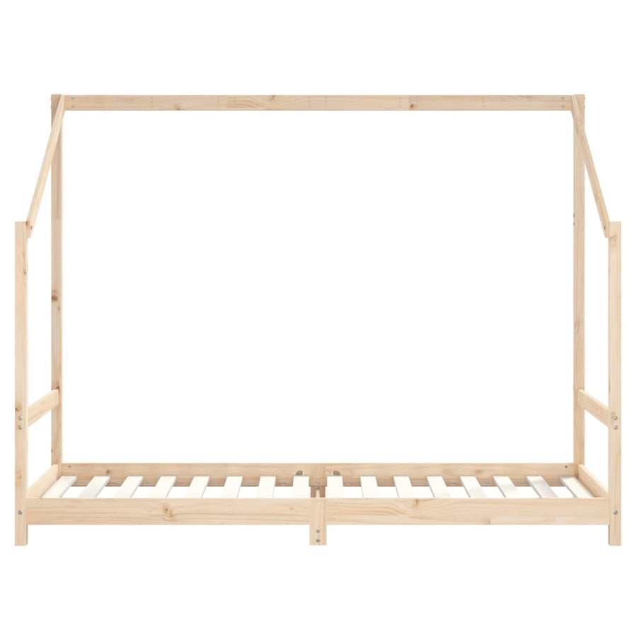 Kinderbedframe Massief Grenenhout 2 x (80 x 200) cm Naturel