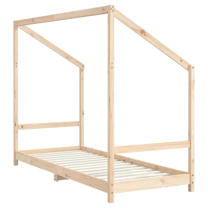 Kinderbedframe Massief Grenenhout 2 x (80 x 200) cm Naturel