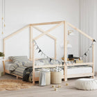 Kinderbedframe 180x200 cm massief grenenhout naturel