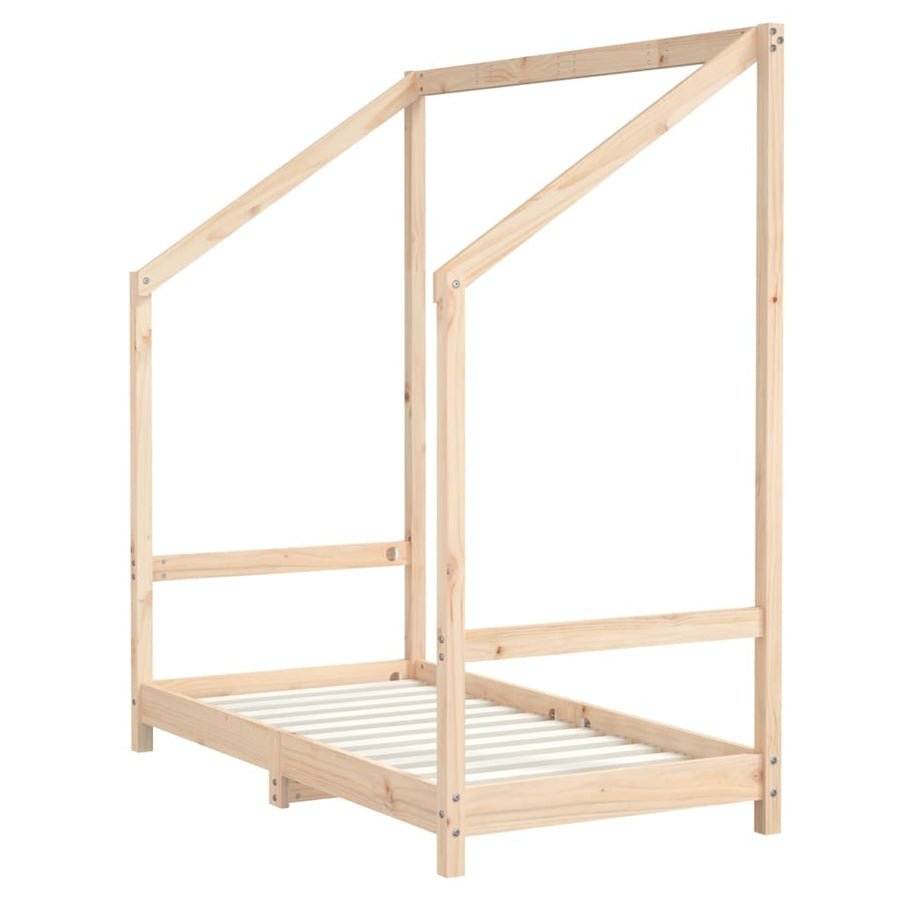 Kinderbedframe 2X(70X140) Cm Massief Grenenhout