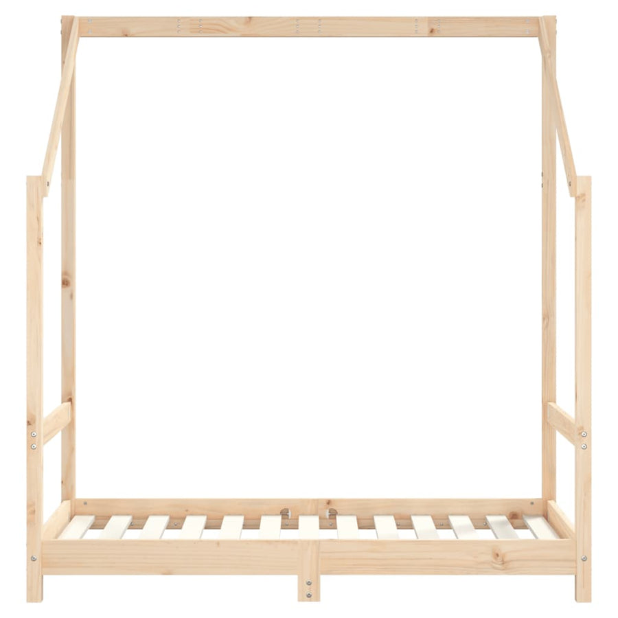 Kinderbedframe 2X(70X140) Cm Massief Grenenhout