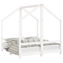 Kinderbedframe 2X(70X140 Cm Massief Grenenhout Wit