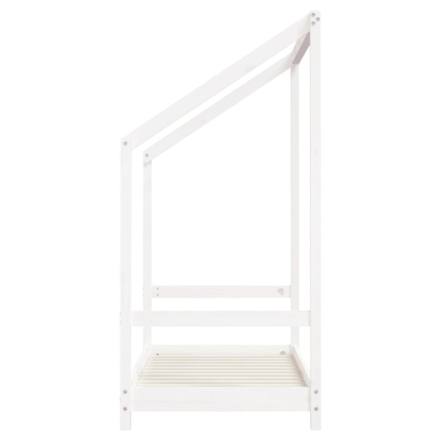 Kinderbedframe 2X(70X140 Cm Massief Grenenhout Wit