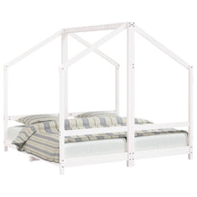 Kinderbedframe 2X(80X160) Cm Massief Grenenhout Wit