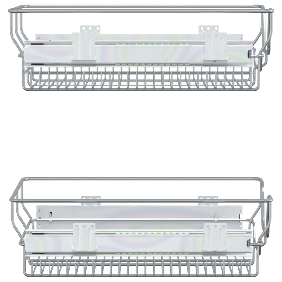 Draadmanden Uittrekbaar 2 St 45 Cm Kleurig 450 mm