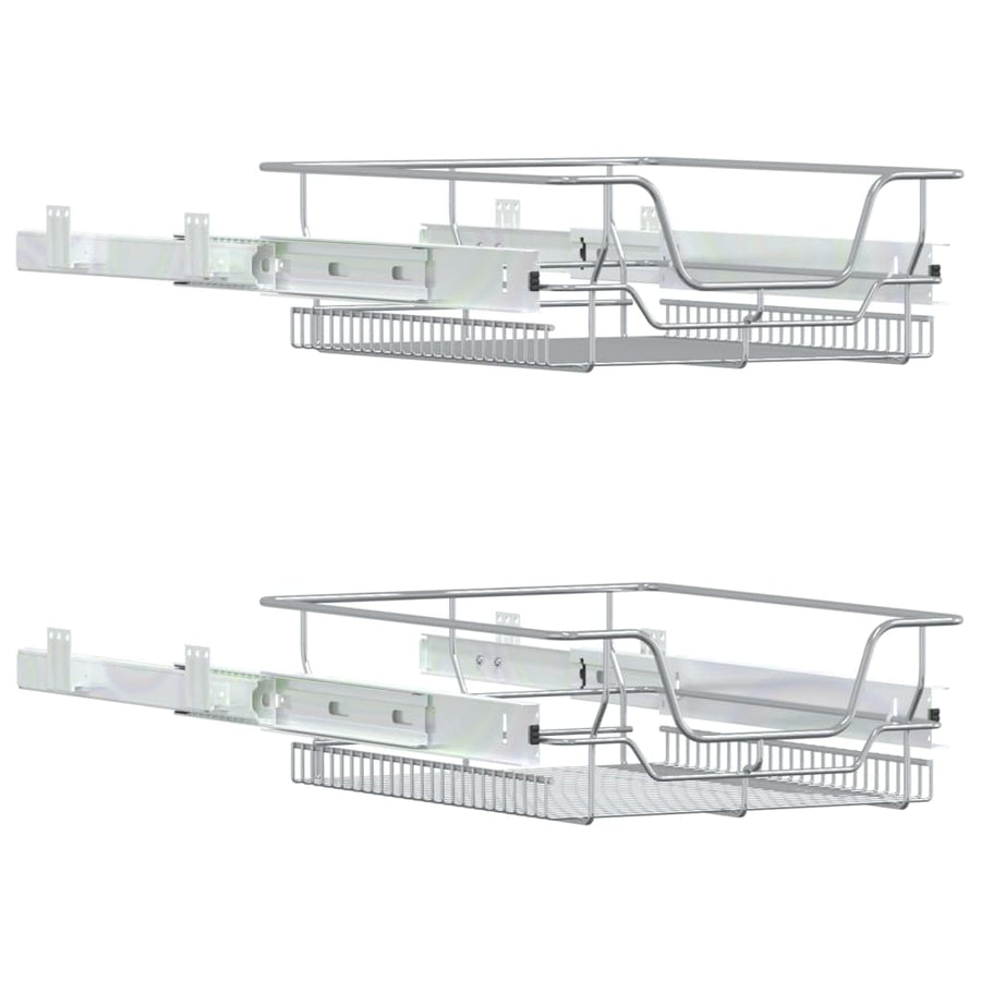 Draadmanden Uittrekbaar 2 St 45 Cm Kleurig 450 mm