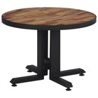 Salontafel rond Ø55x40 cm massief gerecycled teakhout