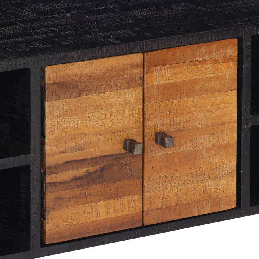 Tv-Meubel 112X31X45 Cm Massief Gerecycled Teakhout