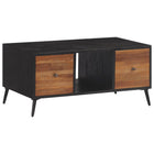 Salontafel 90x50x41 cm massief gerecycled teakhout ijzer
