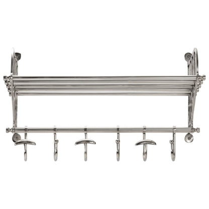 Bagagerek Met Kleerhangers Wandmontage Aluminium