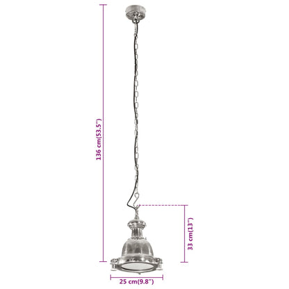 Hanglamp 25x25x136 cm aluminium