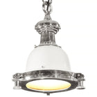Hanglamp aluminium 24x24x137 cm zilver wit