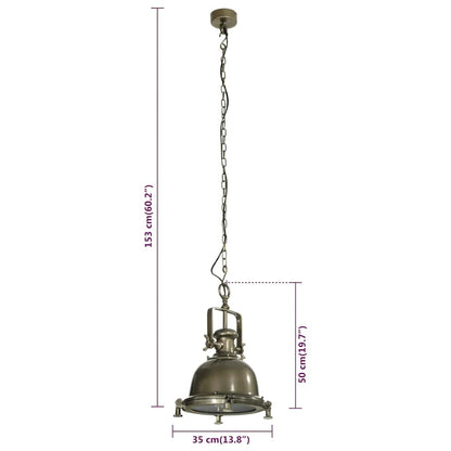 Hanglamp 35X35X153 Cm Aluminium Zilver En Wit