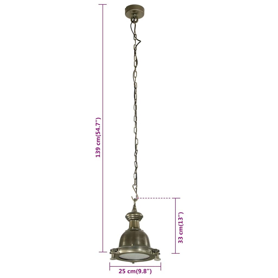 Hanglamp Aluminium Koper 25 x 25 x 139 cm