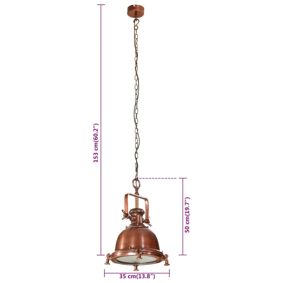 Hanglamp 35x35x153 cm aluminium