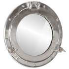 Porthole wall mirror Ø38 cm aluminum and glass