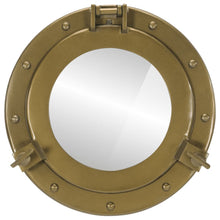 Wandspiegel Patrijspoort Ø30 Cm Aluminium En Glas