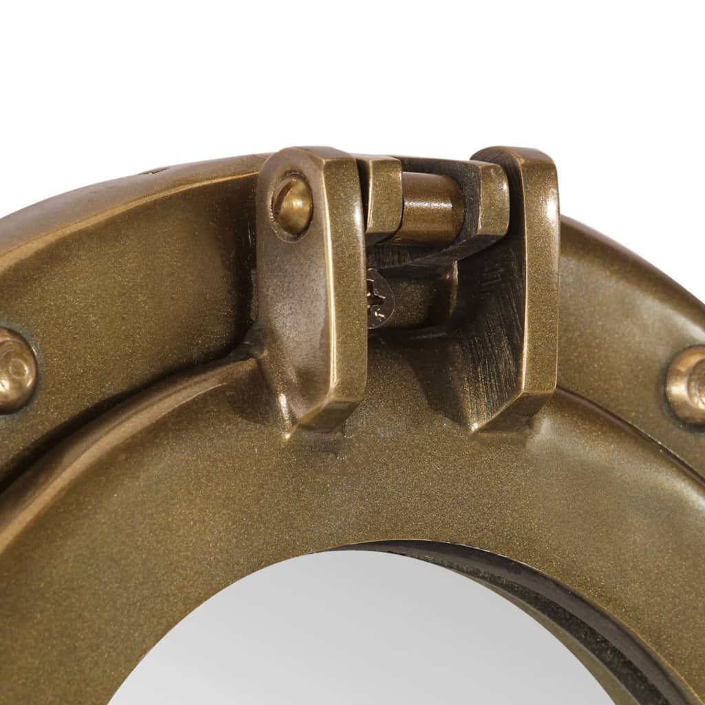 Wandspiegel Patrijspoort Ø30 Cm Aluminium En Glas