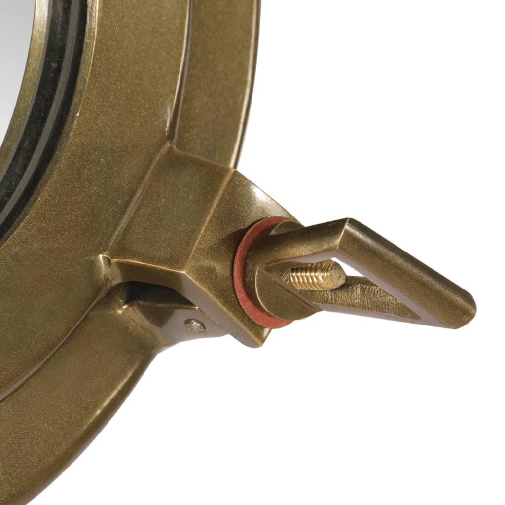 Wandspiegel Patrijspoort Ø30 Cm Aluminium En Glas