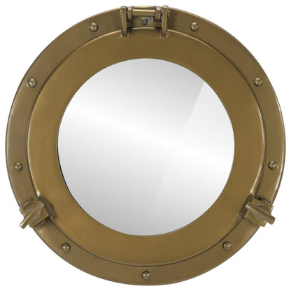 Wandspiegel Patrijspoort Ø38 Cm Aluminium En Glas