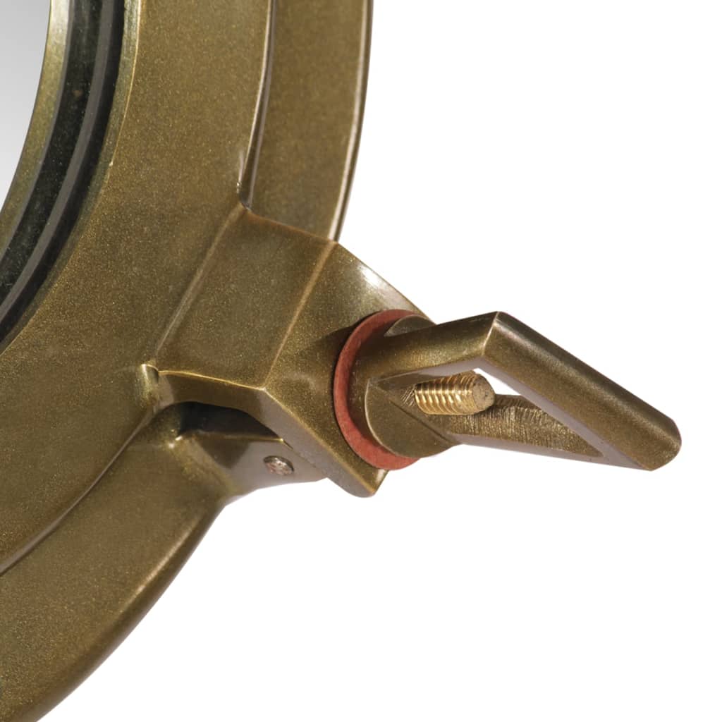 Wandspiegel Patrijspoort Ø38 Cm Aluminium En Glas